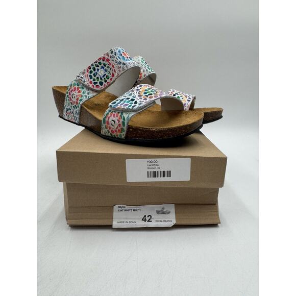 NEW Eric Michael LIAT Women's Dress Sandal White Mosaic EU Size 42 Medium NIB - Picture 11 of 11